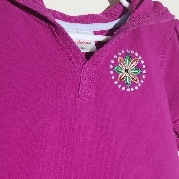 Hanna Andersson Hooded Sweater Dress 100 4 - Picture 3 of 5